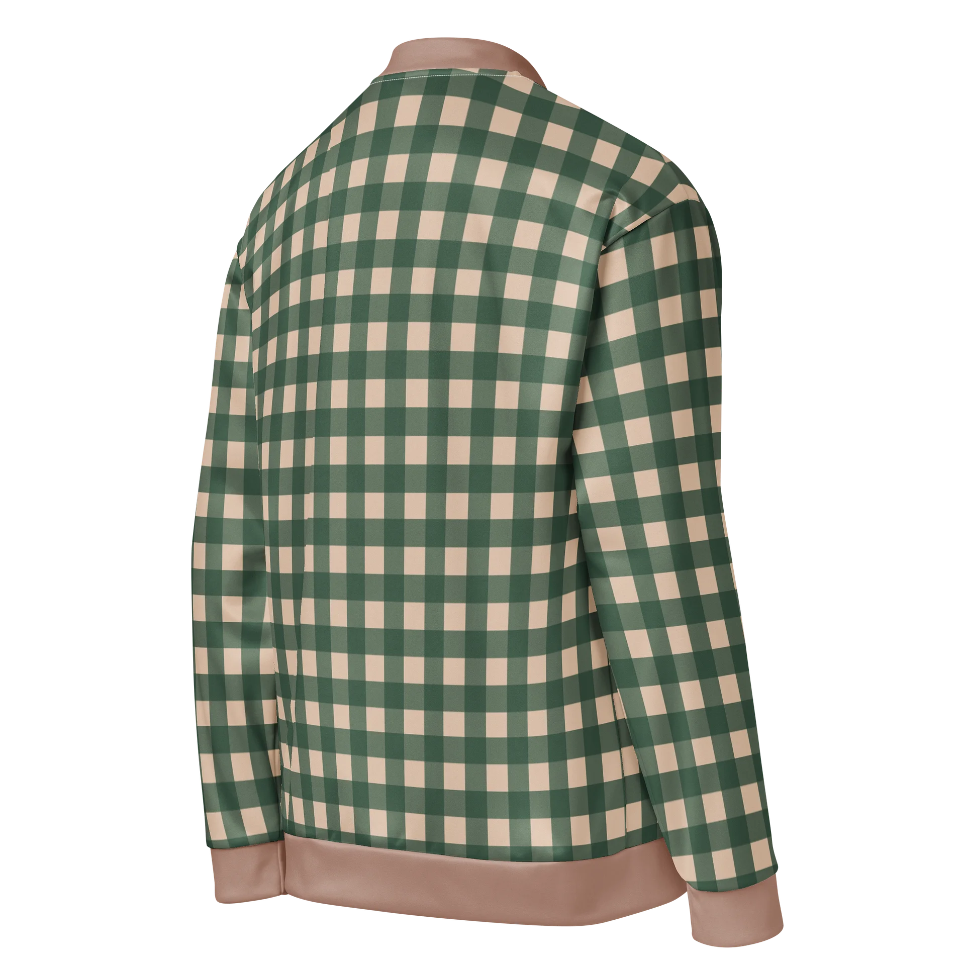 Lassie Memo Gingham Bomber Jacket Olive product image (4)