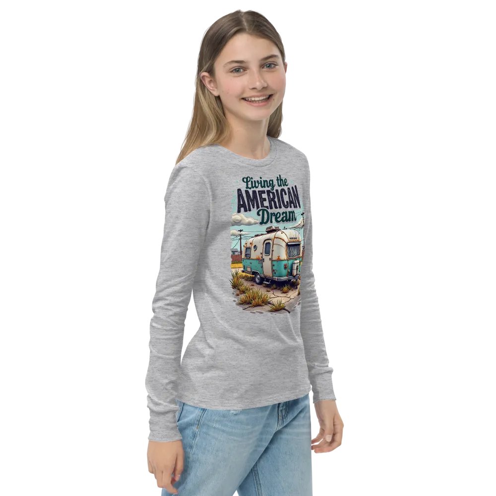 Vintage American Dream Camper Long Sleeve Tee product image (11)
