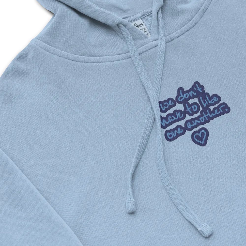 ONE ANOTHER (electric) embroidered pigment hoodie product image (1)