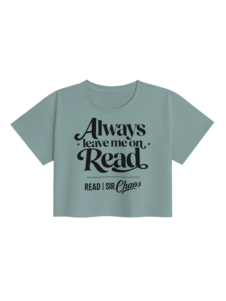 Leave Me on Read Cropped Tshirt (Black) product image (1)