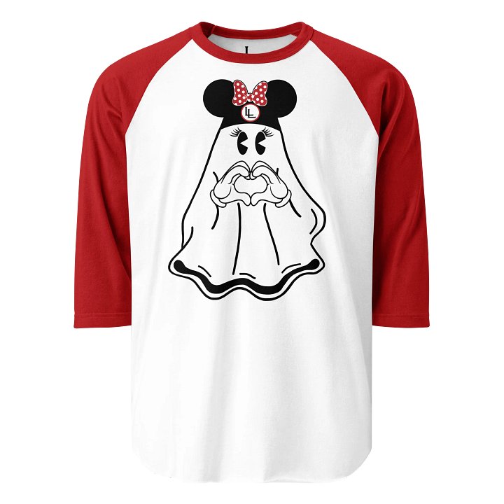 Disnerd Susie Spooks Raglan | White/Red product image (1)