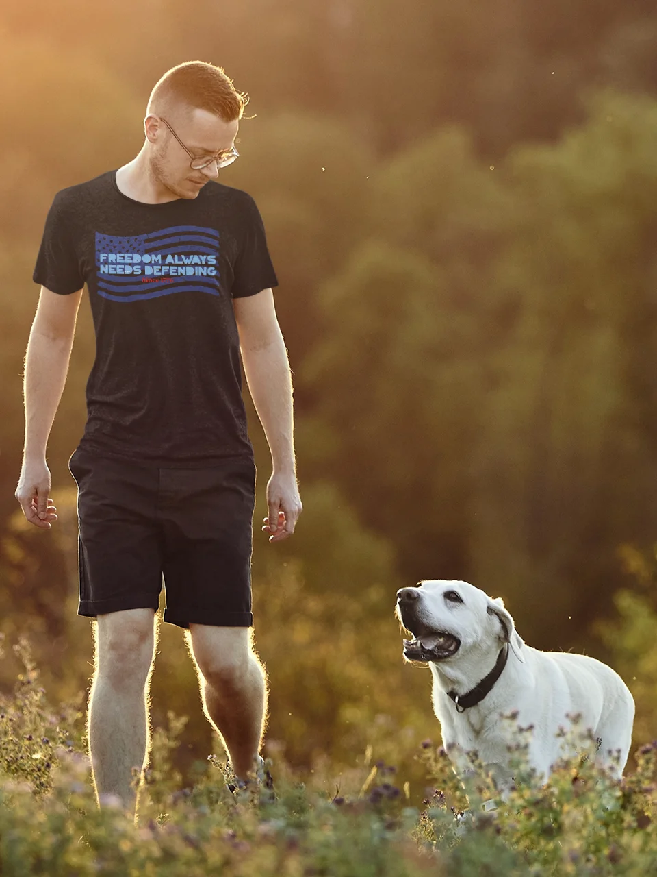 Patriotic Freedom Defender Tee product image (8)