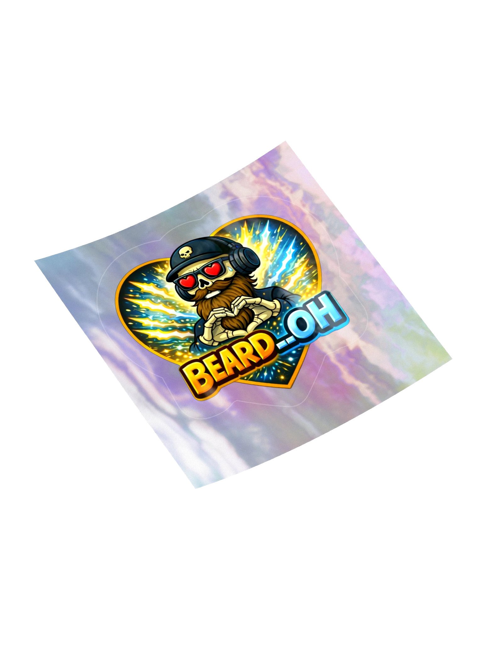 Beard__Oh Holographic Sticker Sheet product image (4)