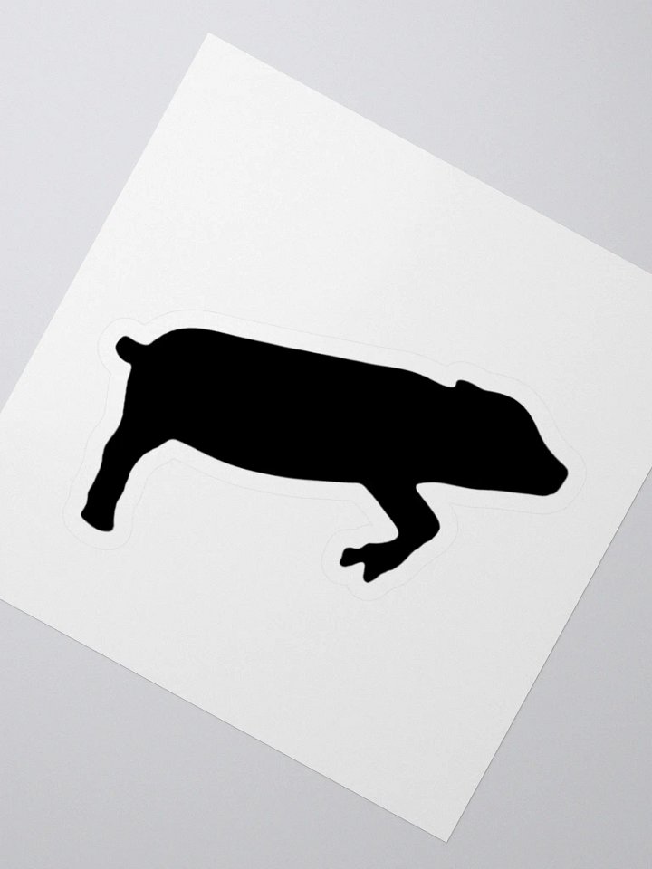 Leaping Pig BLACK (Sticker) product image (1)