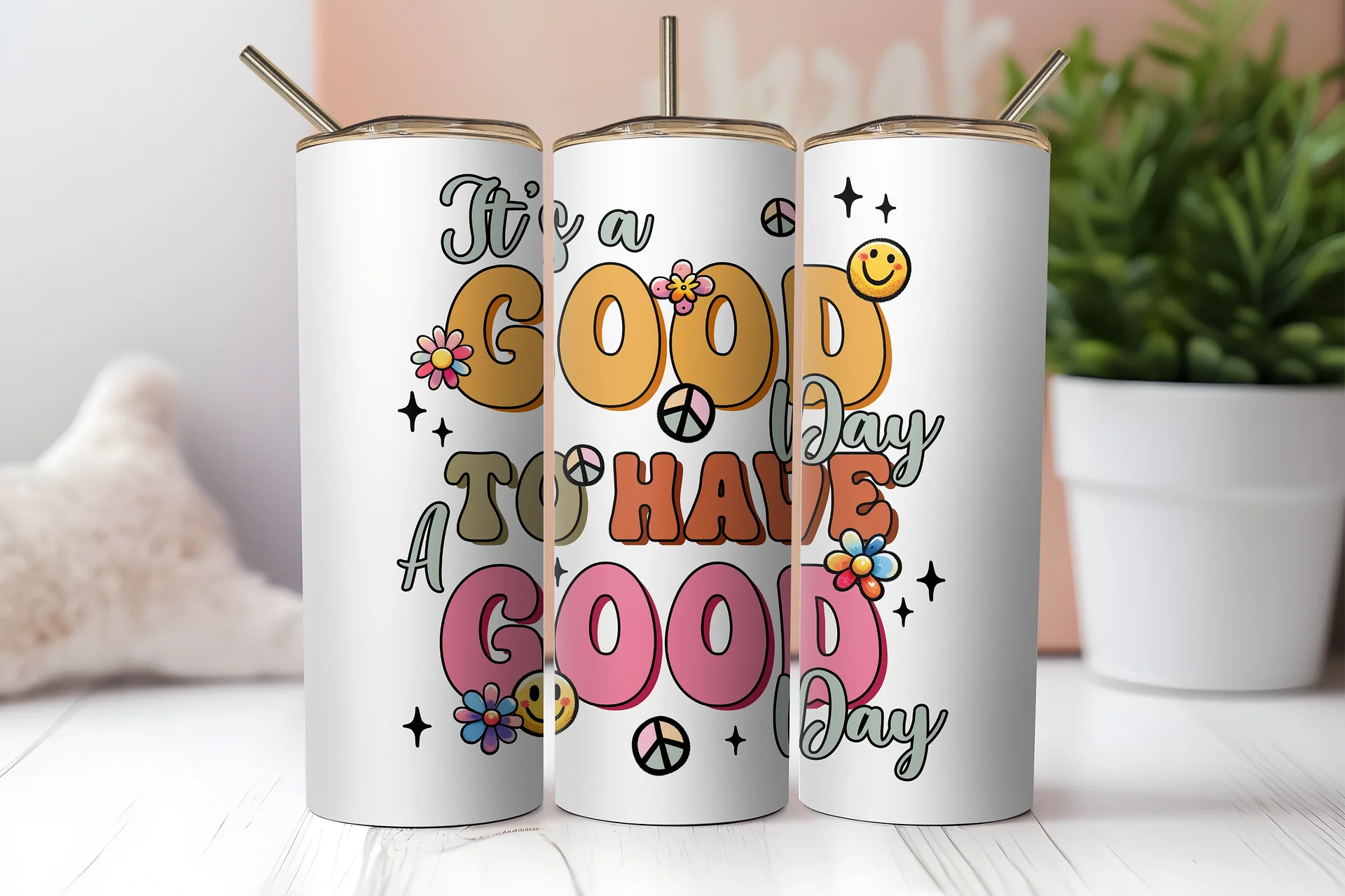 Good Day Vibes Stainless Steel Tumbler product image (2)