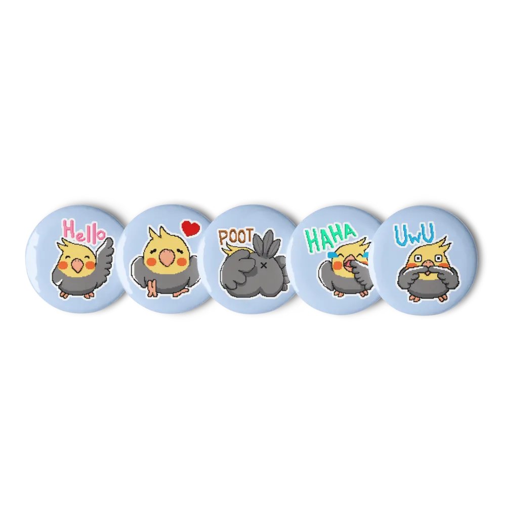 MoB Emojis | Set of 5 Pin Buttons product image (2)