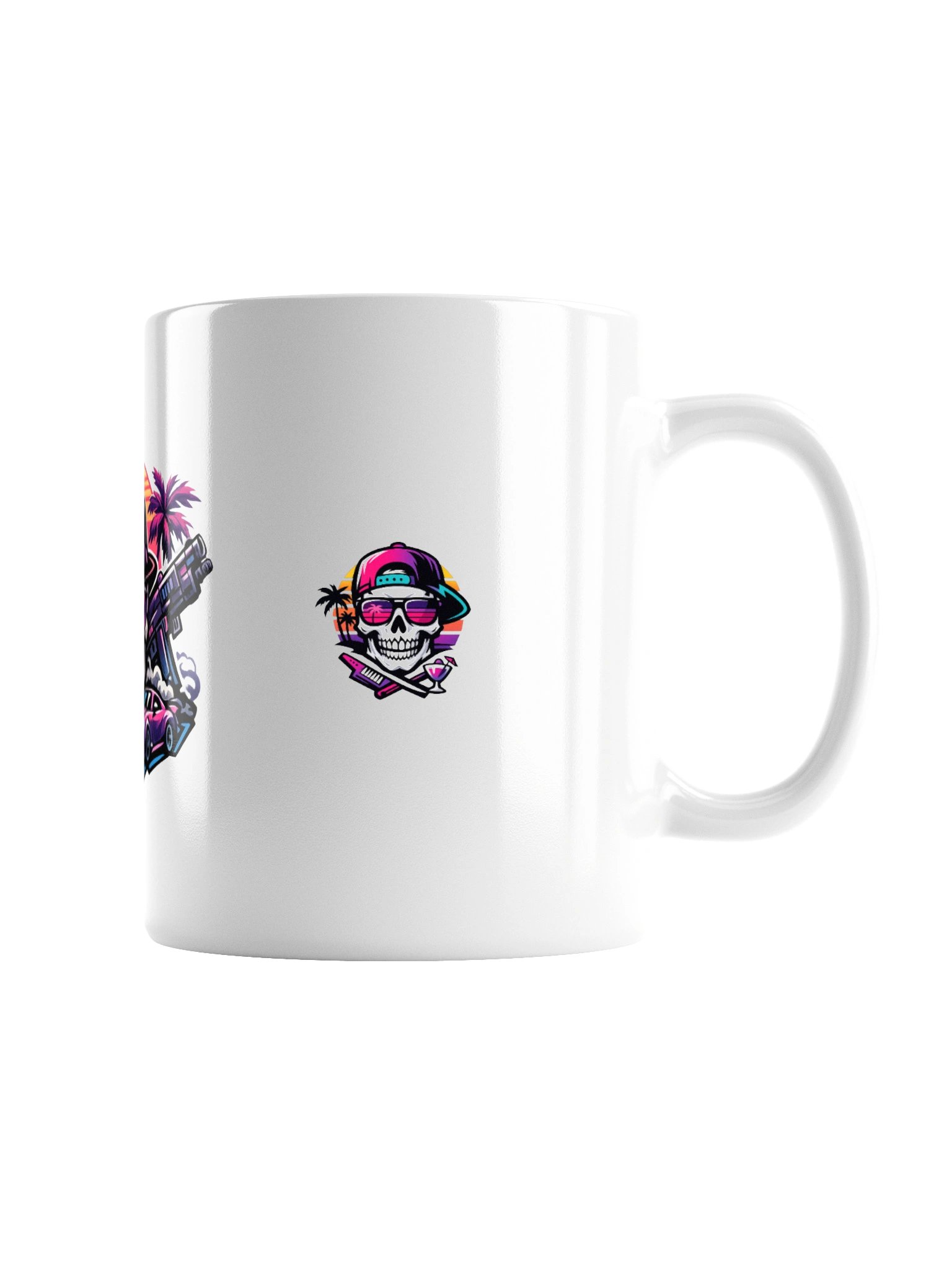 Neon Vice Skull Glossy Mug product image (7)
