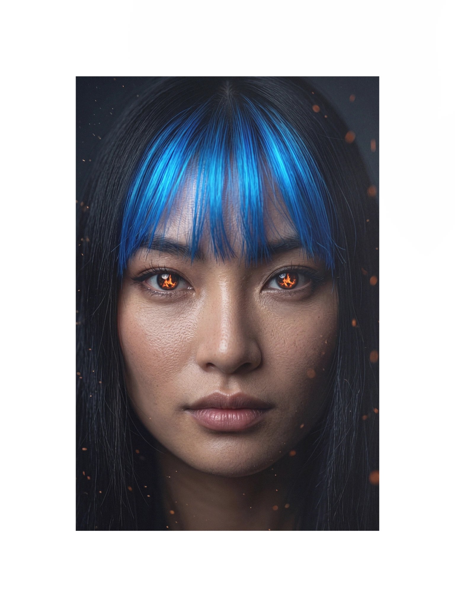 Ember Gaze Blue Bangs Poster product image (10)