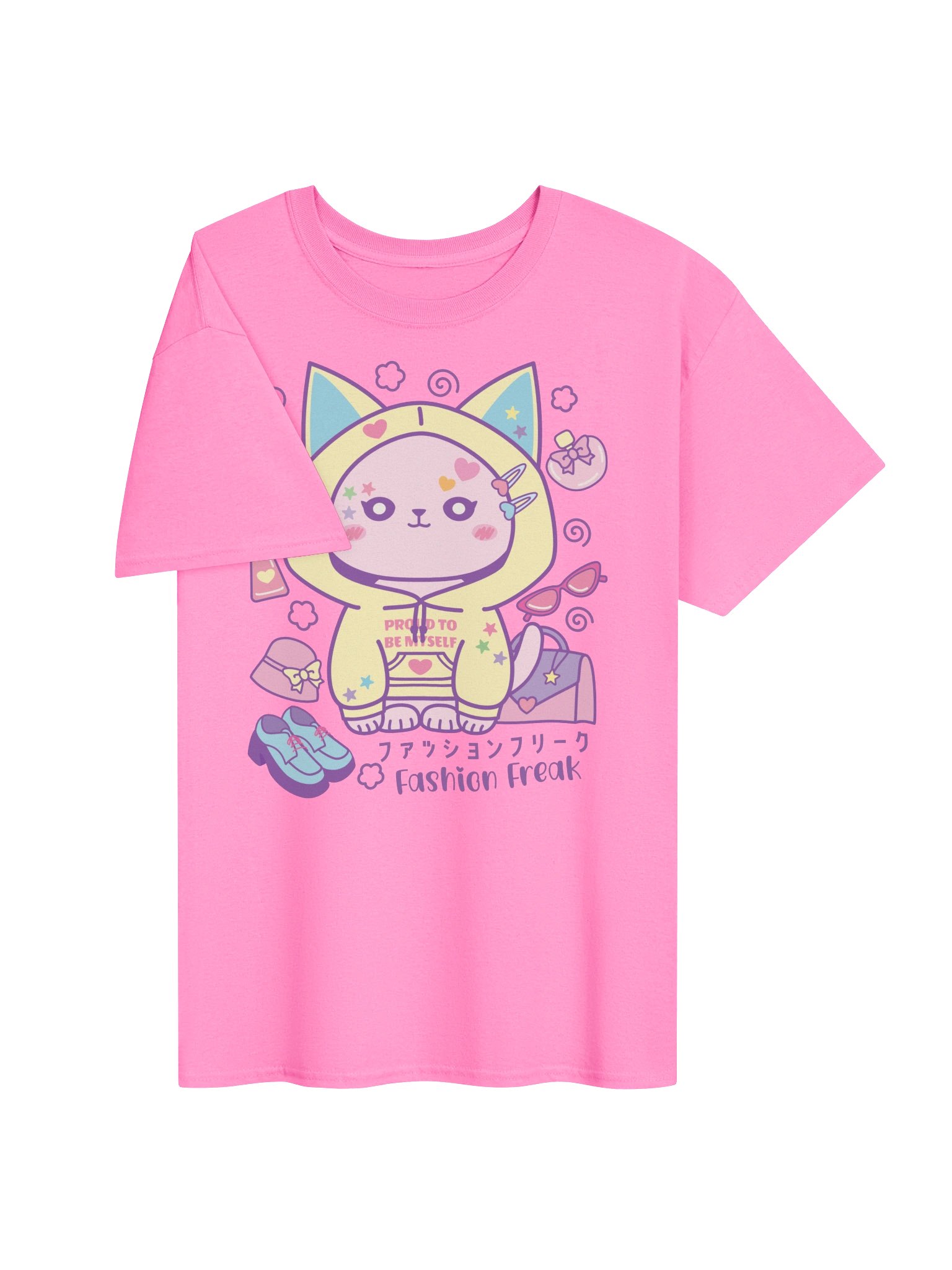 Fashion Freak Cat - Unisex Adult Heavyweight T-shirt product image (2)