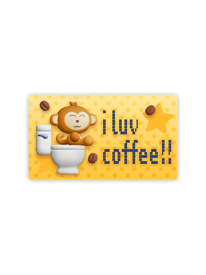 I Luv Coffee Sticker product image (2)