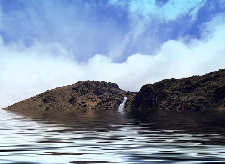 Mountain Lake with Waterfall product image (1)