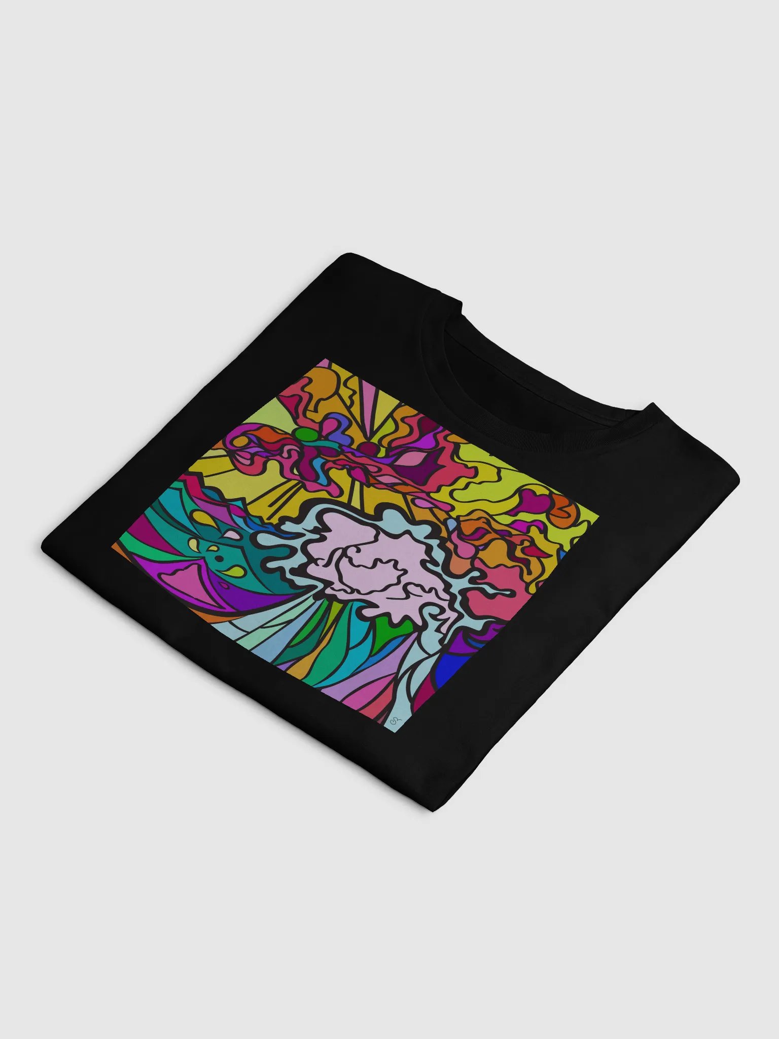 Swirling Splendor Crop Top - Wave at Sunset product image (24)