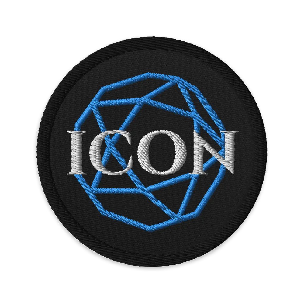 ICON D20 Embroidered Patch - Blue product image (1)
