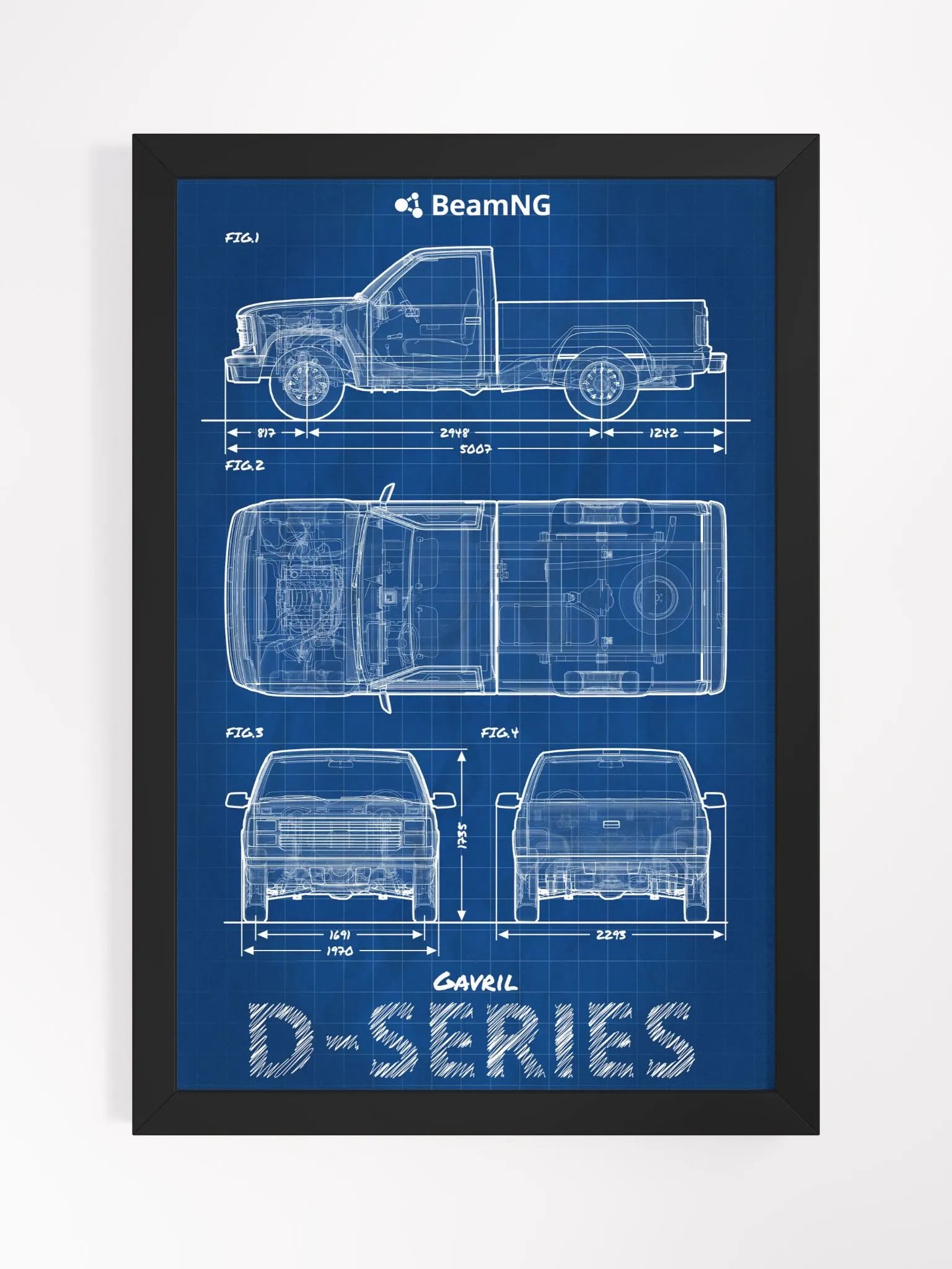 Framed Poster: Gavril D-Series Blueprint product image (1)