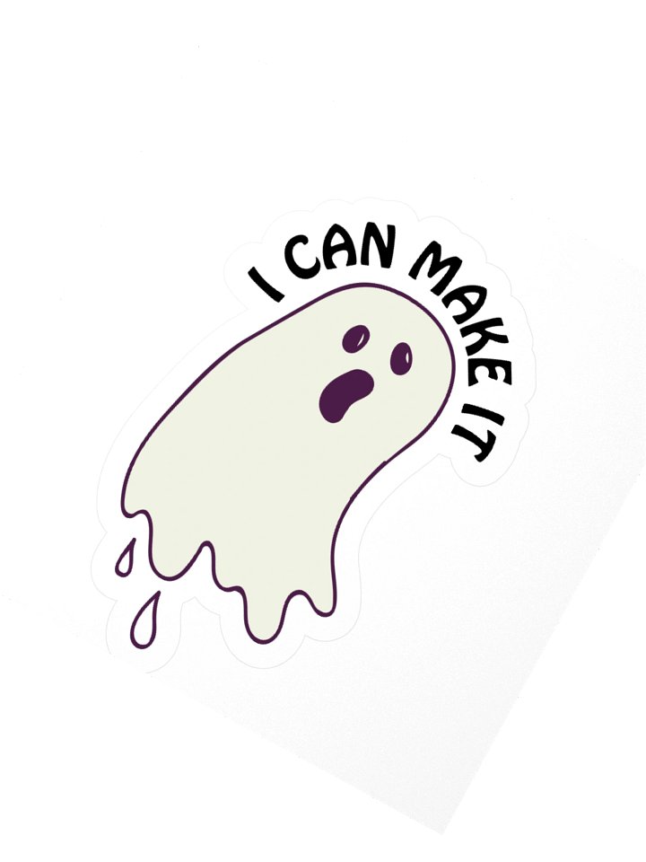 Drippy Ghost Cut Sticker product image (6)