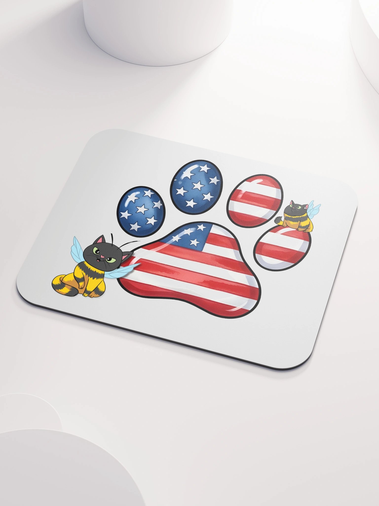 Patriotic Cat Paw Mousepad product image (3)
