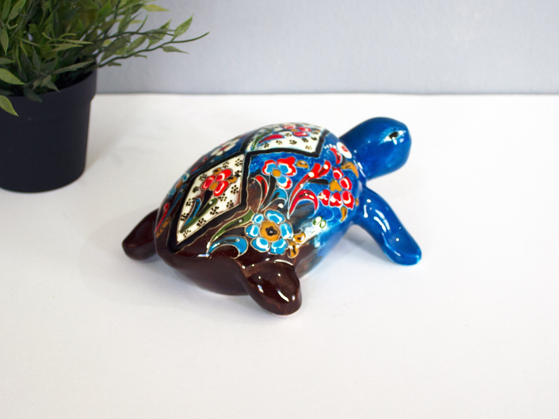 Ceramic handmade Turtle, Turkish decor — handmade pottery, handmade ceramic, home decor, handmade gift, Turkish ceramic product image (4)