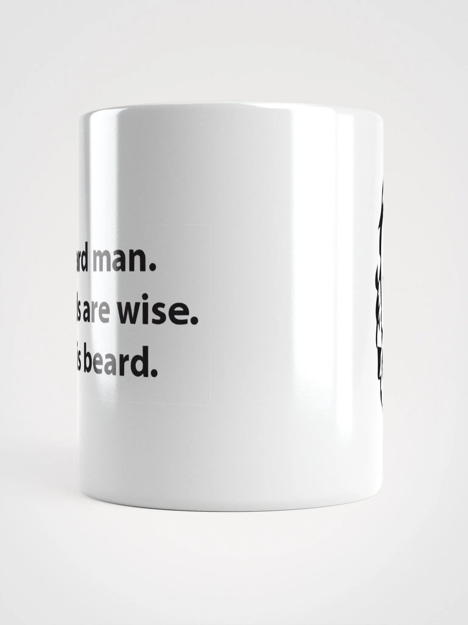 Wise Beard Man Mug (White) product image (10)