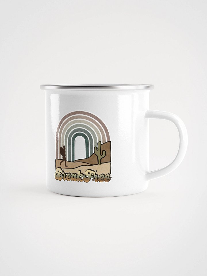 Enamel Camping Mug - Break Free Hiker product image (1)