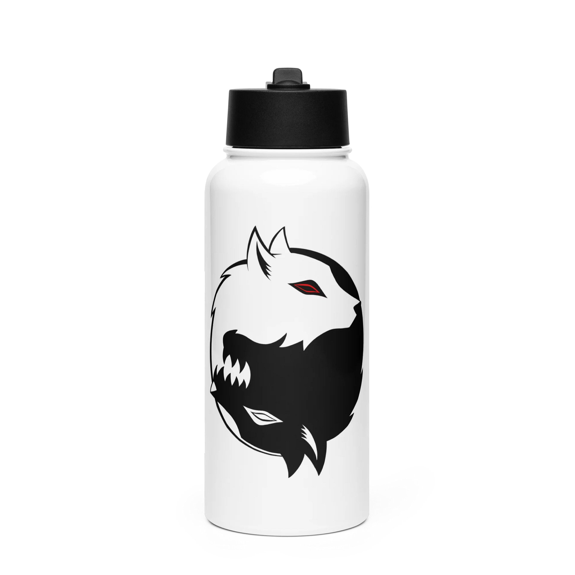 YingYang Wolf Water Bottle product image (1)