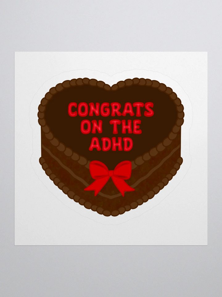 ADHD Cake Sticker product image (1)