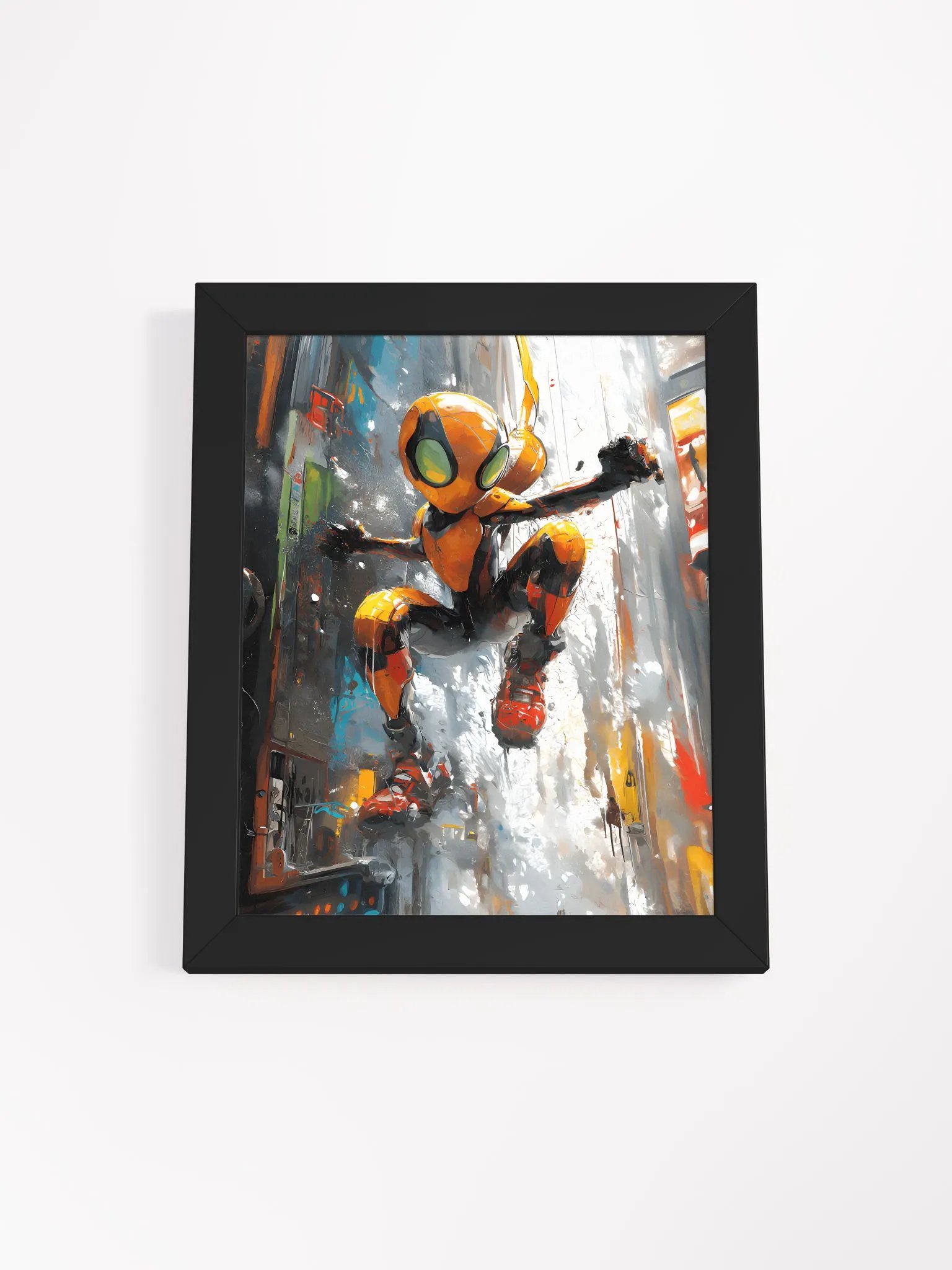 Framed wall art, titled 'Bug man' product image (1)
