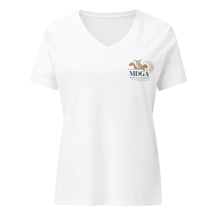 MDGA Color Logo Front - White V-Neck product image (1)