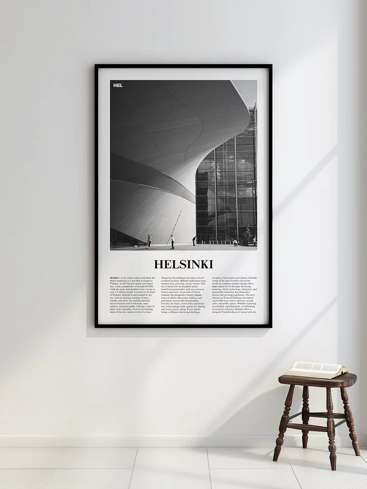 Helsinki 02 Newspaper Poster | Framed product image (10)
