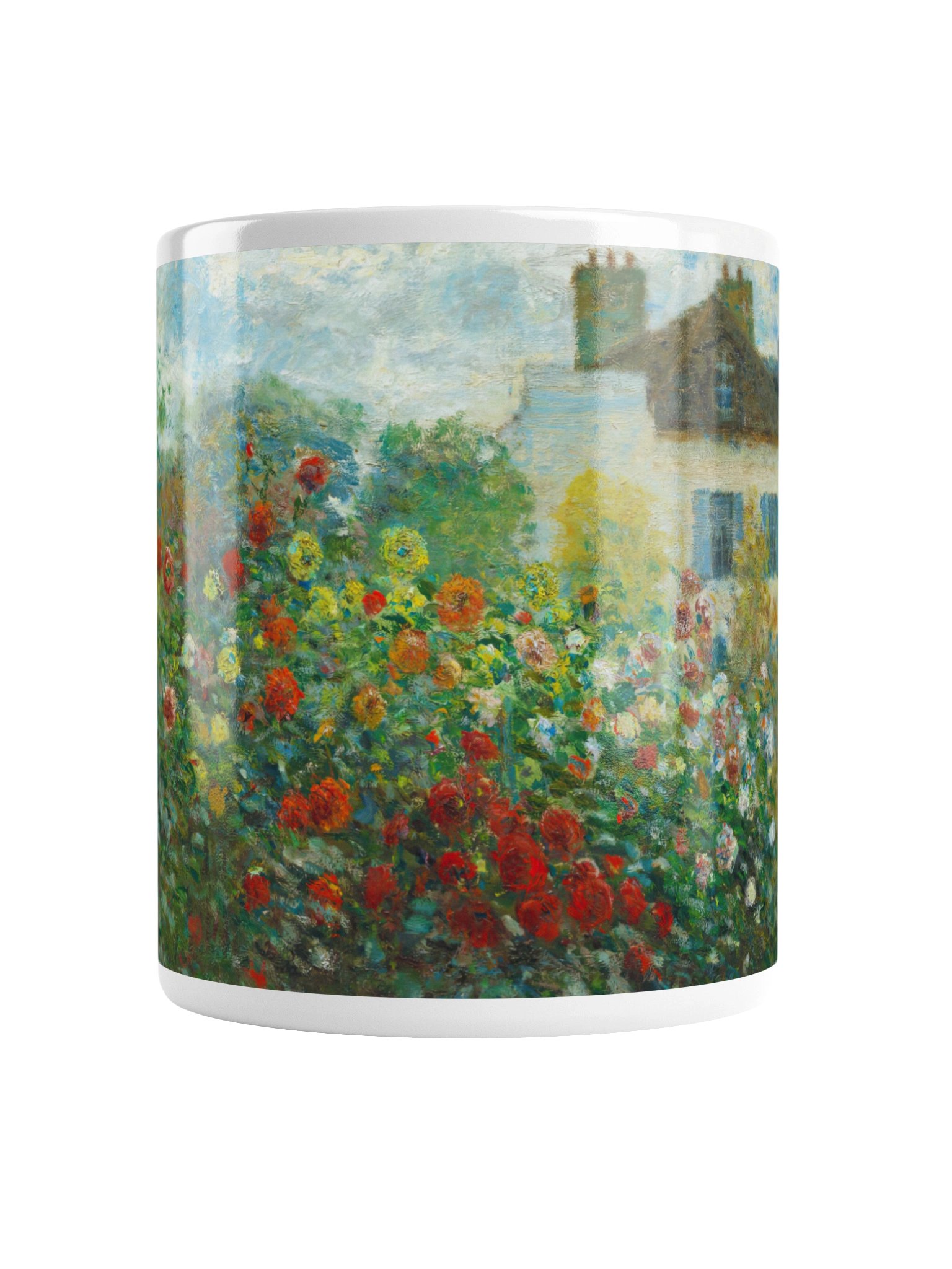 The Artist's Garden in Argenteuil (A Corner of the Garden with Dahlias) [Claude Monet] Mug product image (3)