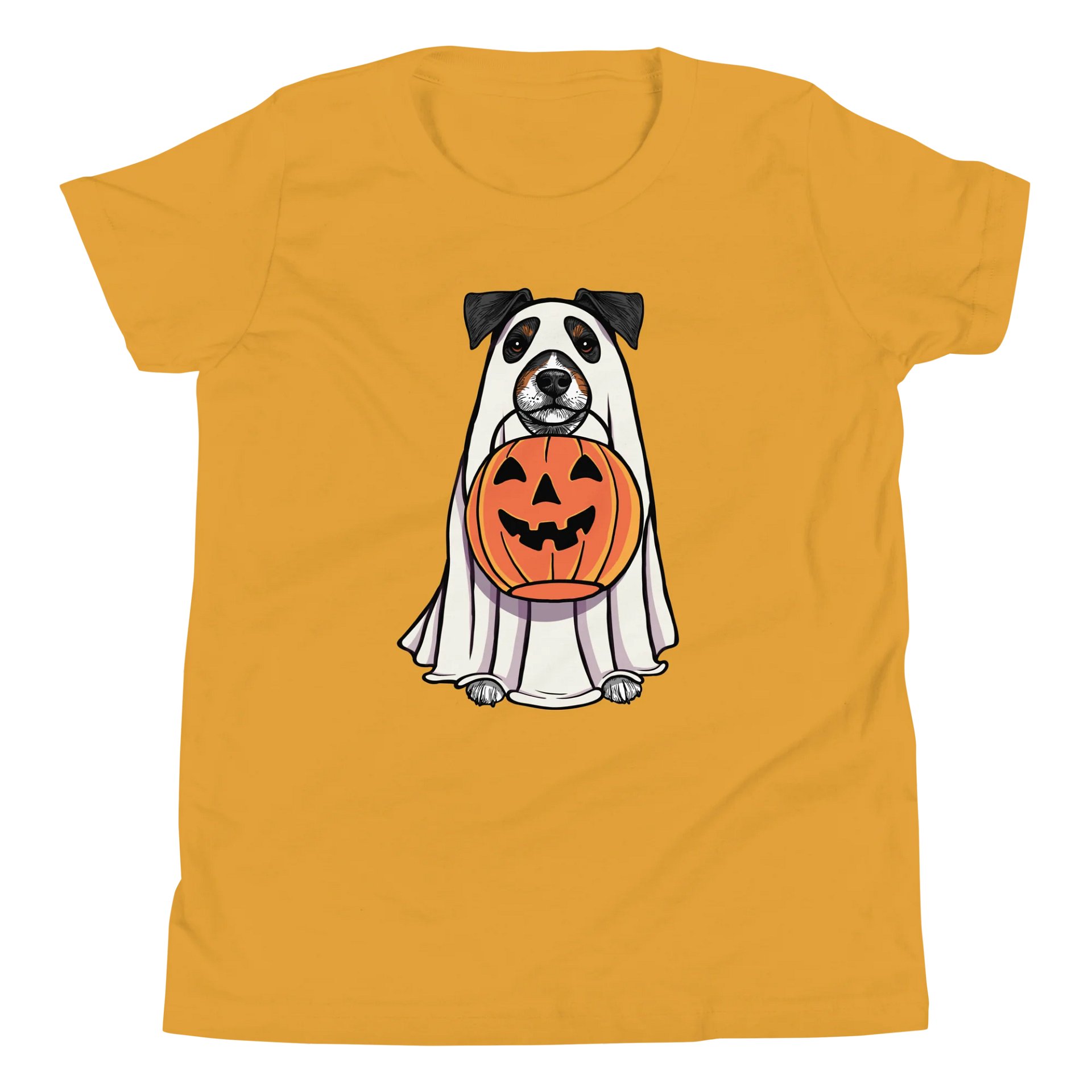 Halloween Jack Russell Terrier(Tricolor) Youth T-Shirt product image (5)