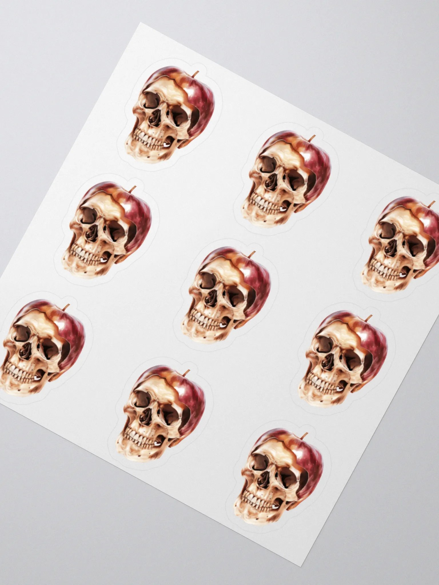 Surreal Apple Skull Sticker product image (2)
