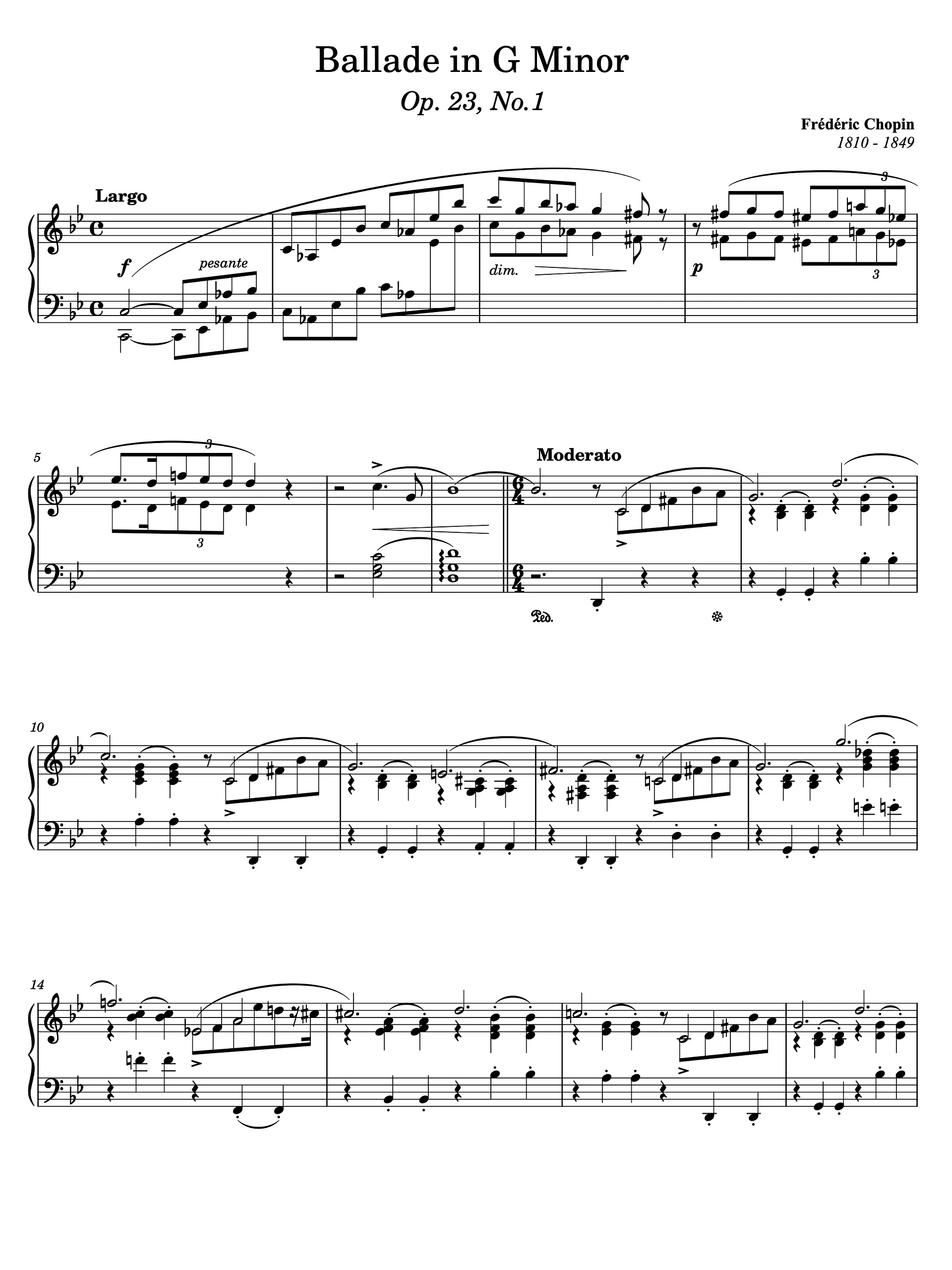 Ballade No. 1 in G Minor, Op. 23 product image (1)
