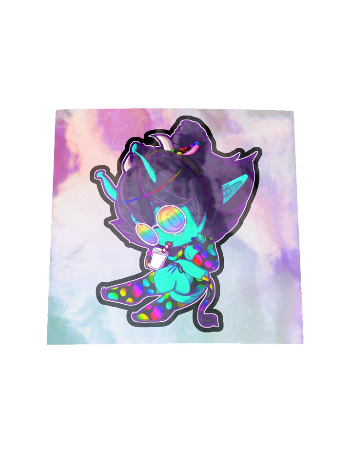 Got Pride Chibi Kiss-Cut Holographic Sticker product image (2)