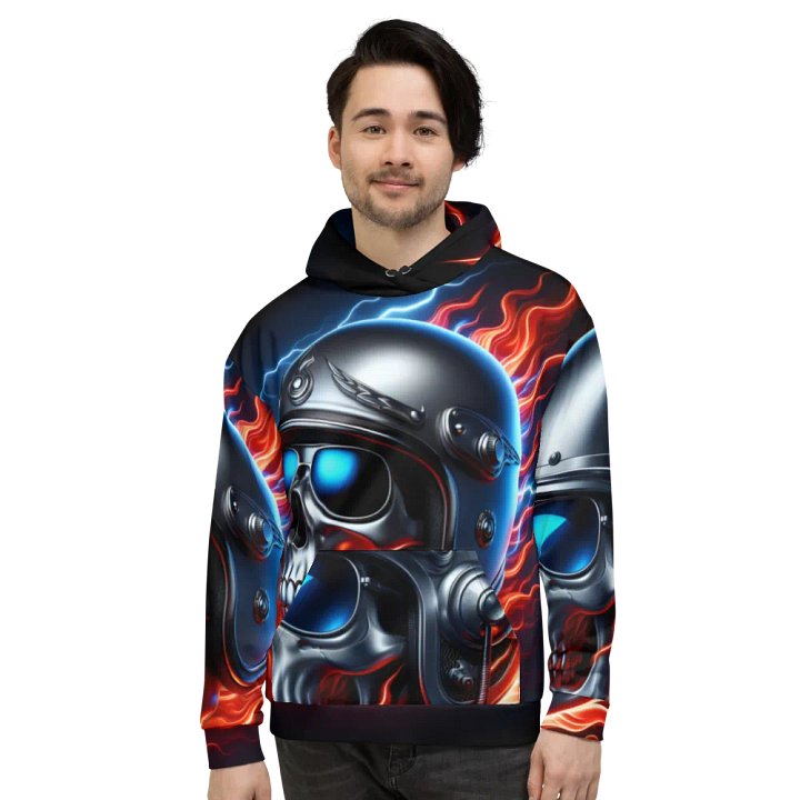 Winged Skull Intensity - Unisex Skull Hoodie #49 product image (2)