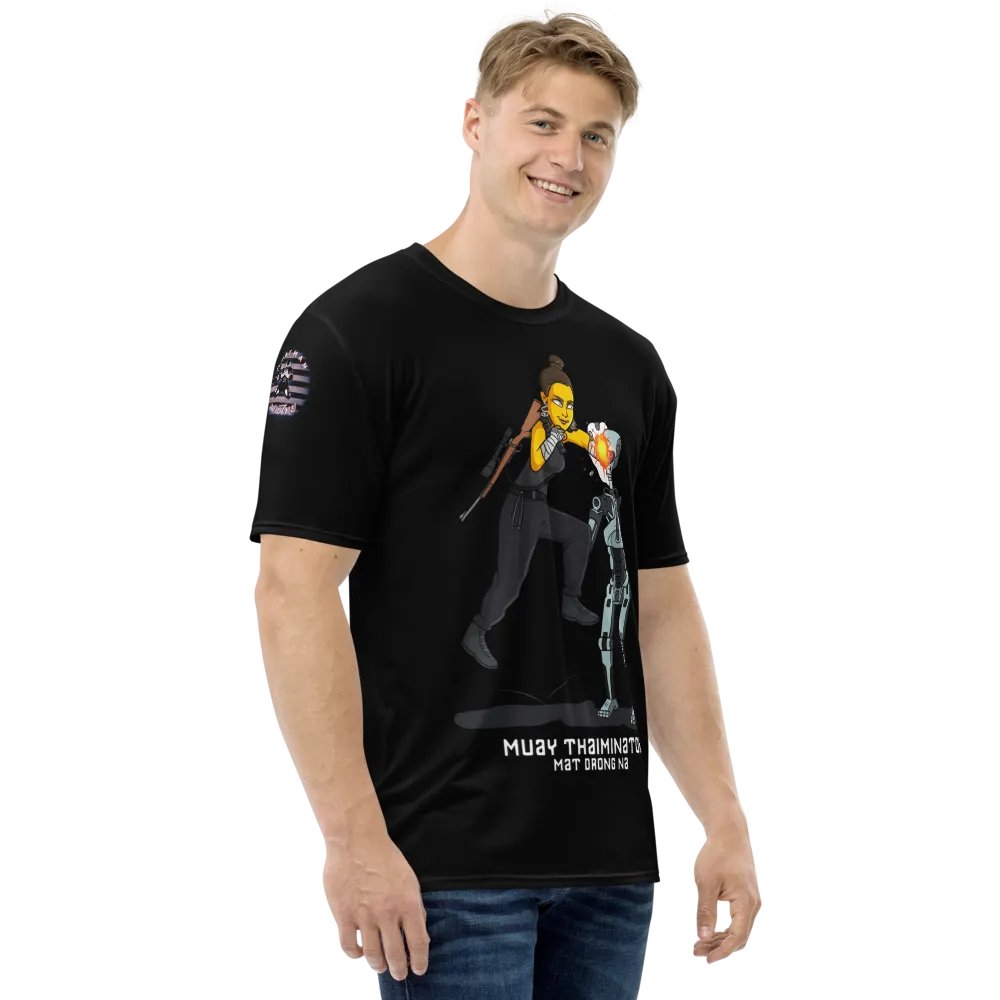 Muay Thaiminator, Training Shirt, black product image (4)