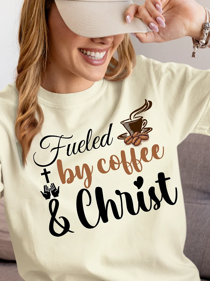 Fueled By Coffee and Chris, Comfort Colors T-shirt. product image (10)