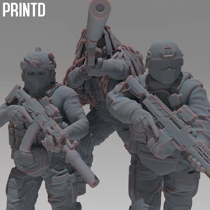 Apex Group Elite Operatives - Modern Warfare Wargame Resin Models Zona Alpha product image (1)
