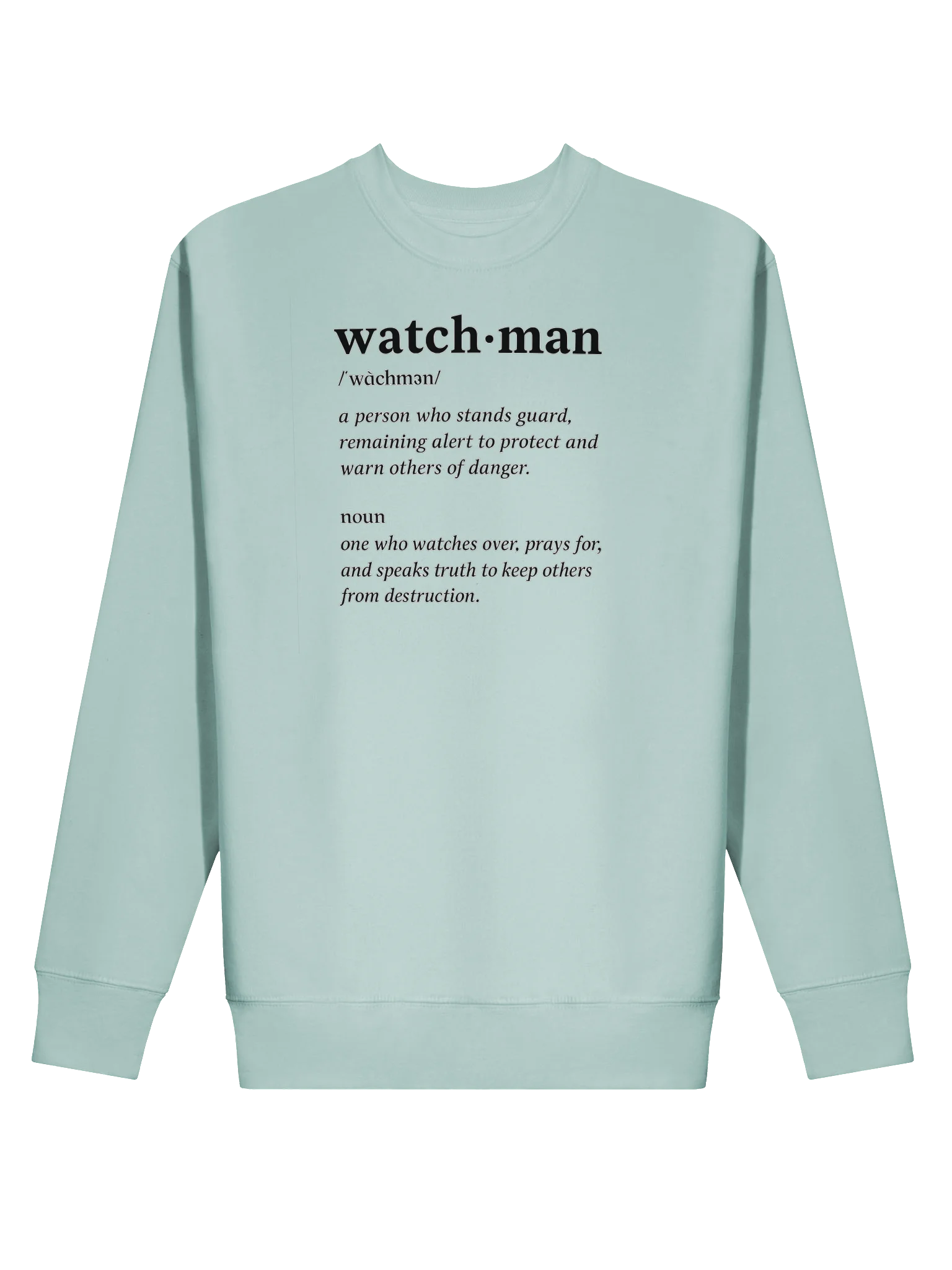 Watchman Sweatshirt | Ezekiel 33:7 | Stand Alert. Pray Boldly. Speak Truth. product image (2)