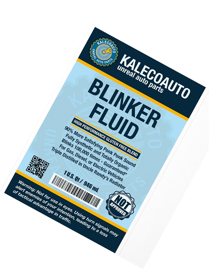 Blinker Fluid Label Sticker product image (2)