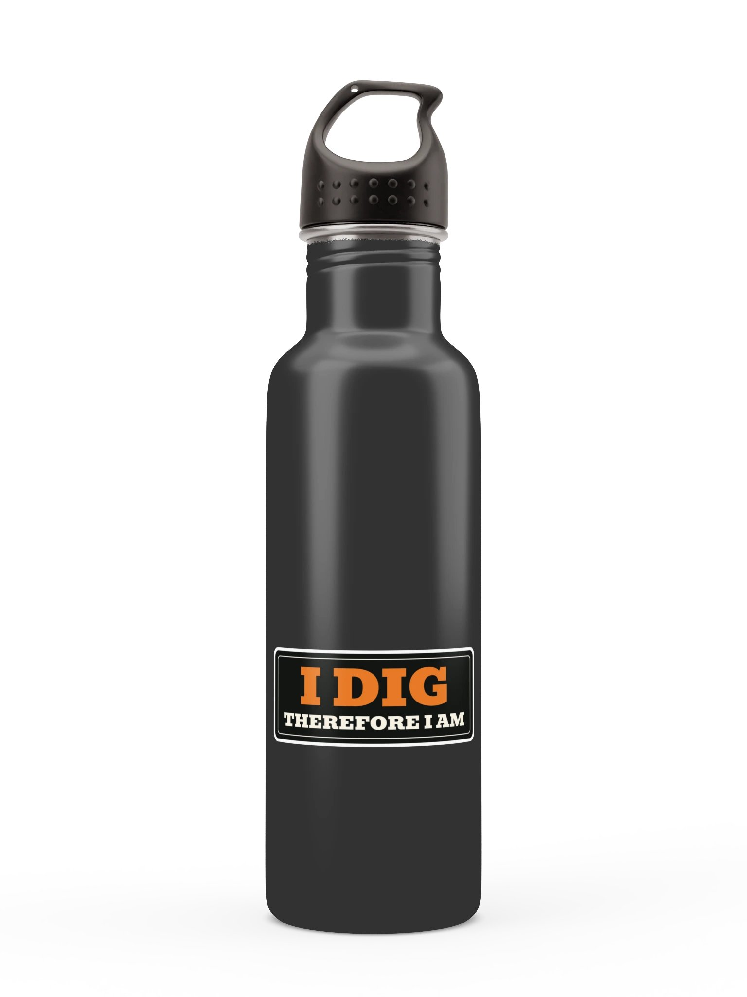 I dig therefore I am — Stainless Steel Water Bottle product image (1)