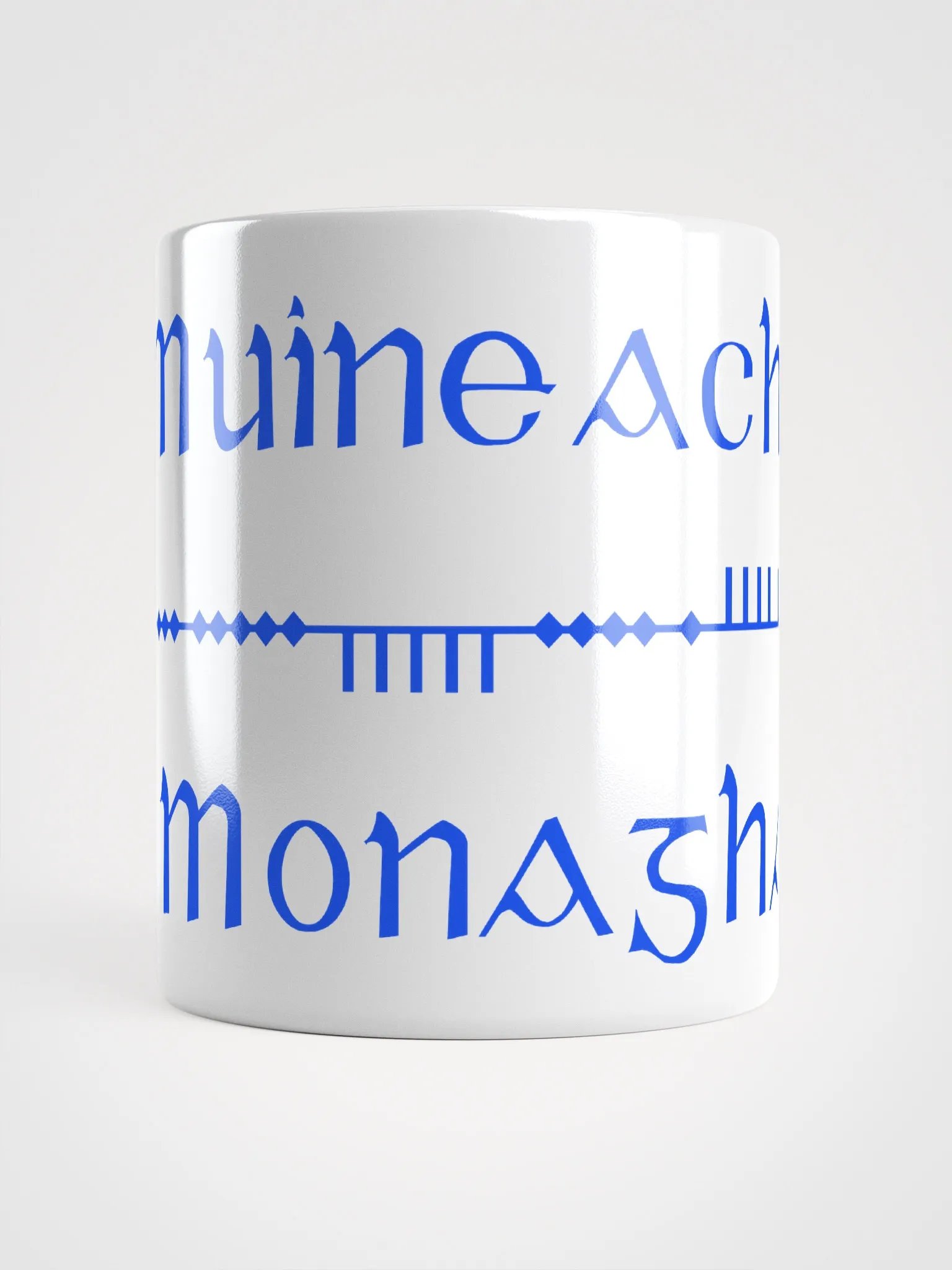 Monaghan/Muineachán Scholastic style Ogham Mug product image (1)
