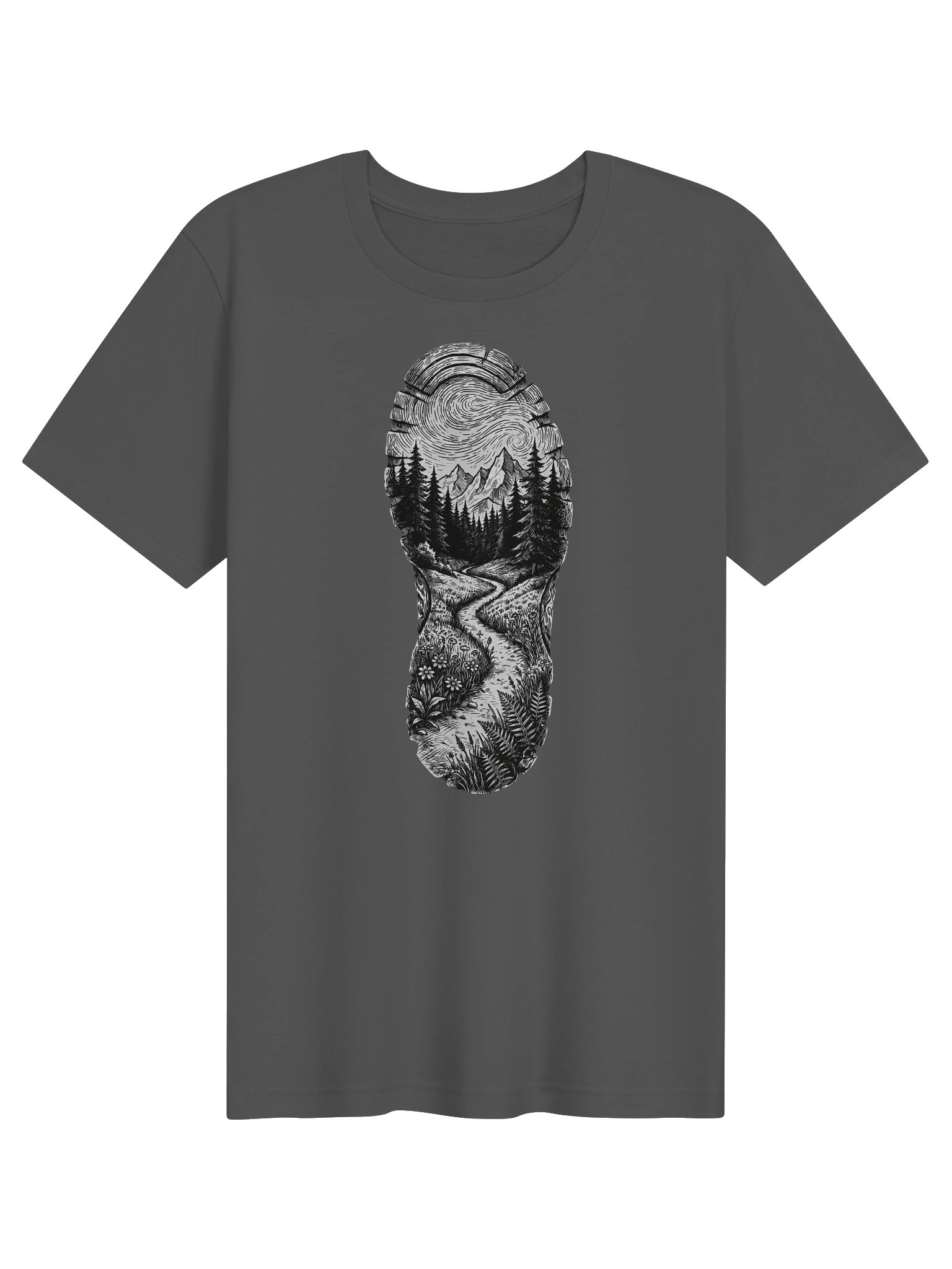 Mindscape Forest Silhouette Hiking Tee product image (5)