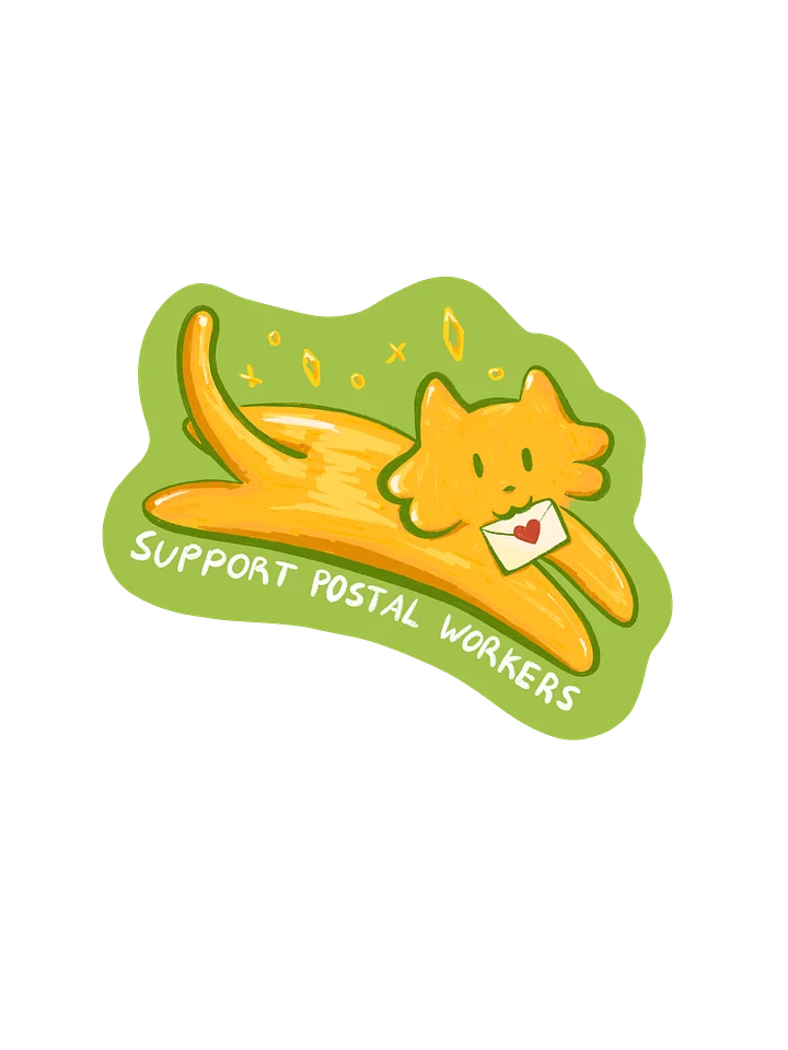 Support the Post Office Cat Sticker product image (1)