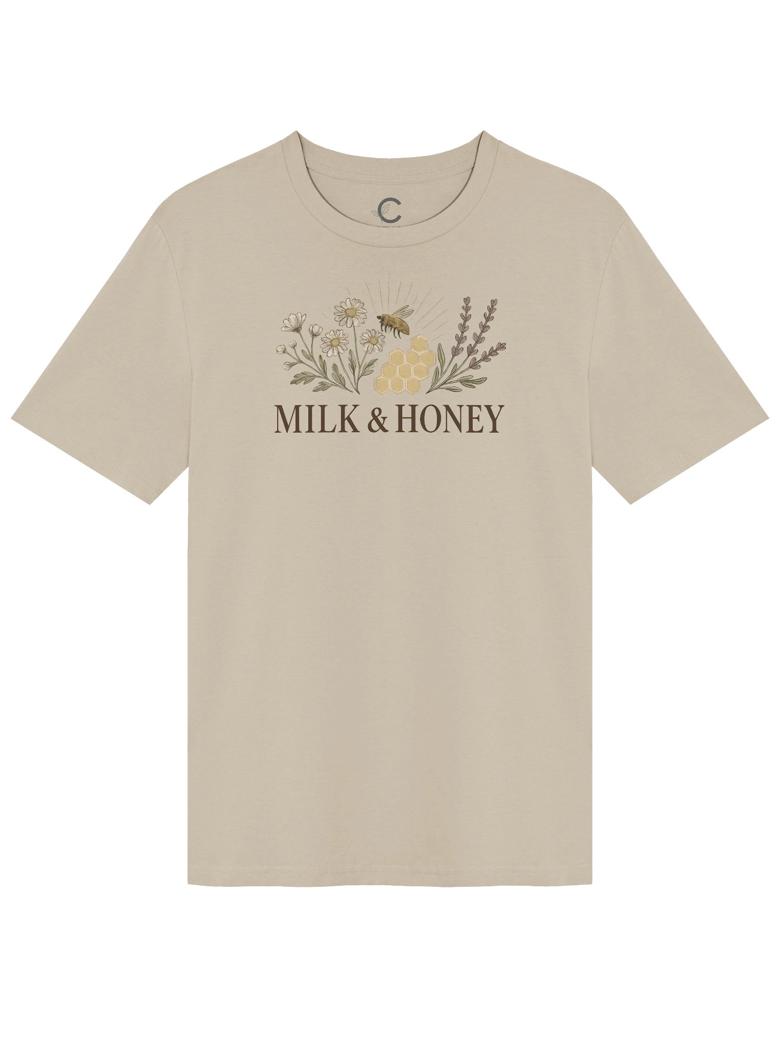 Heritage Goods: "Milk & Honey" Organic T-Shirt product image (6)