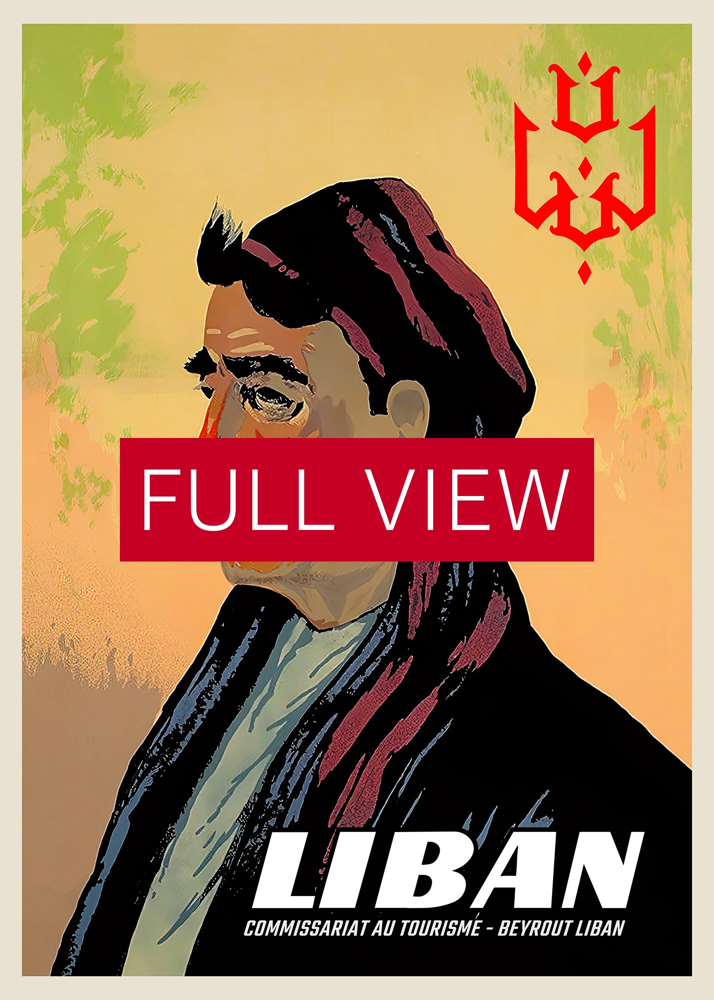 Lebanon, Beirut 1950s — retro vintage travel poster, retro travel art, retro travel wall art product image (3)