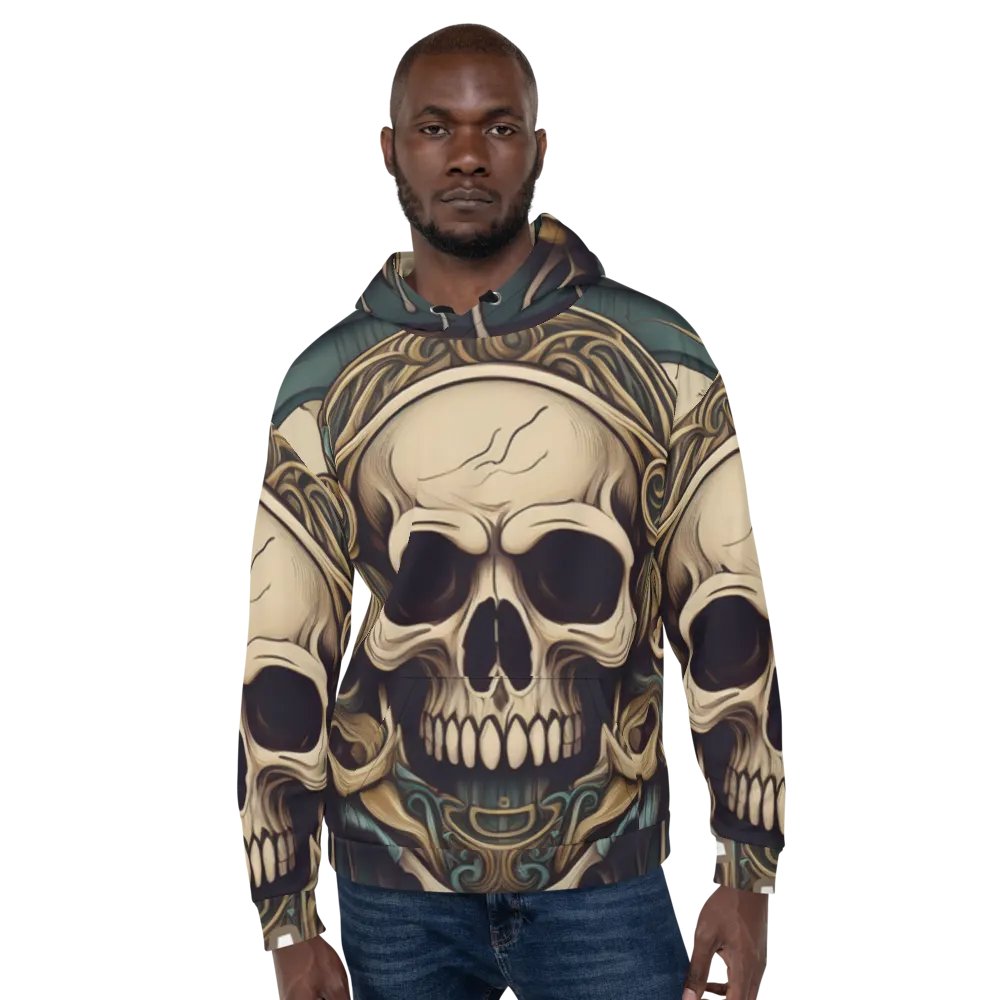 Gothic Melting Skulls Unisex Hoodie product image (4)