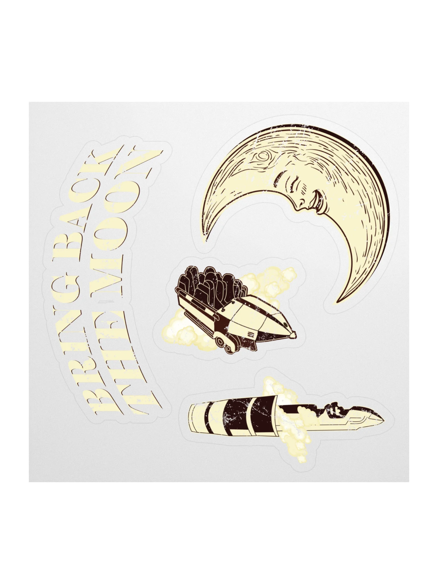 The Moon Kiss Cut Stickers product image (1)