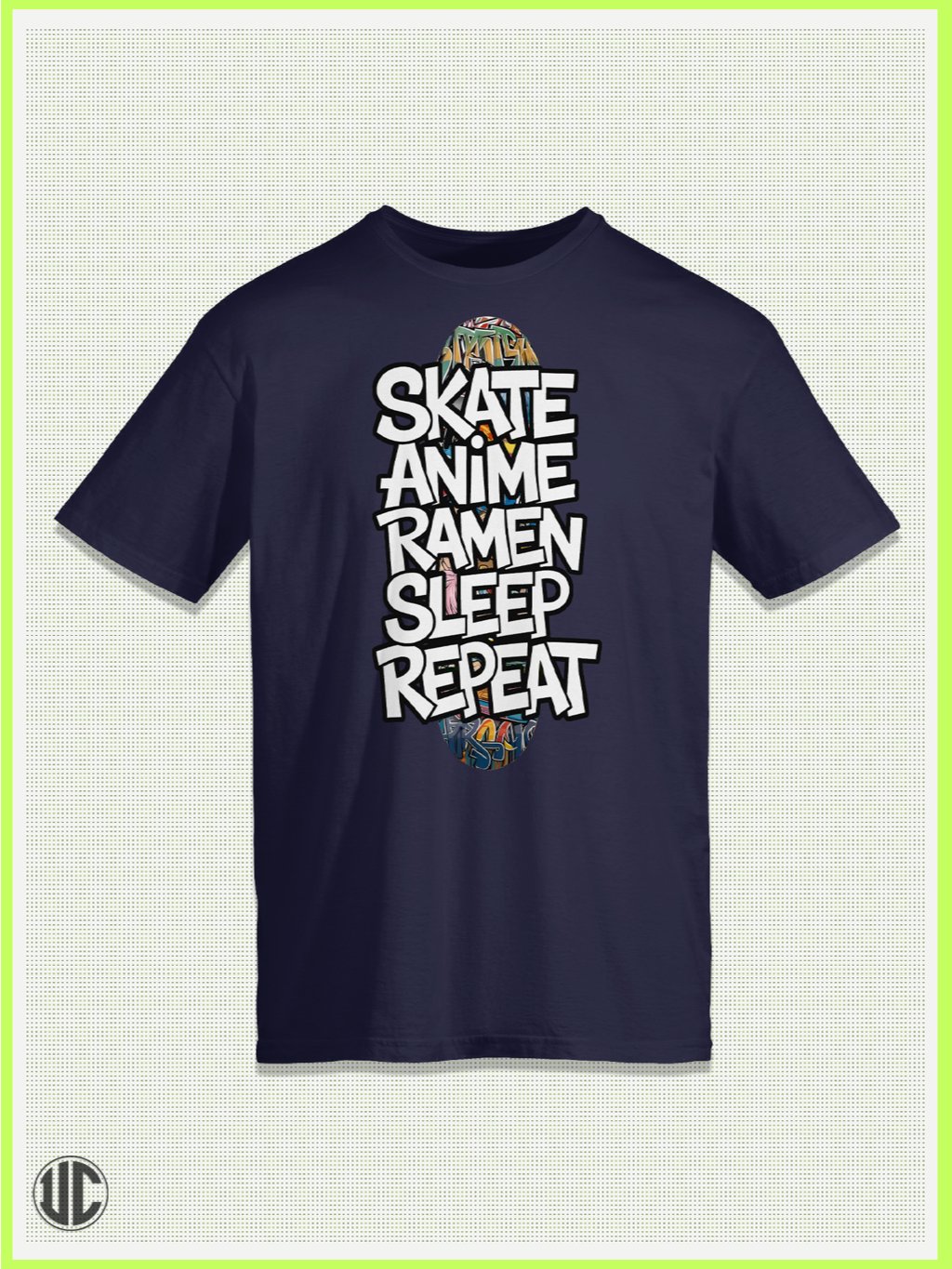 Skate Anime Ramen Sleep Repeat T-Shirt product image (1)