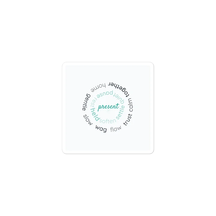 Present & Grounded – Mindfulness Die-Cut Sticker product image (2)