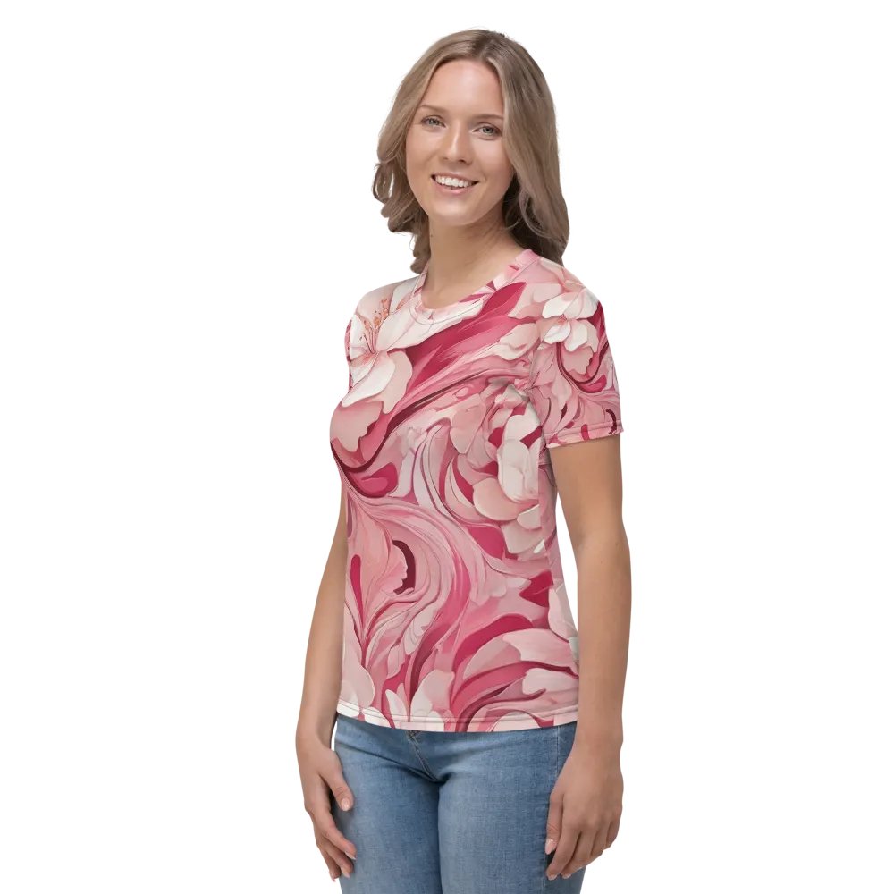Pink & white abstract pattern product image (6)